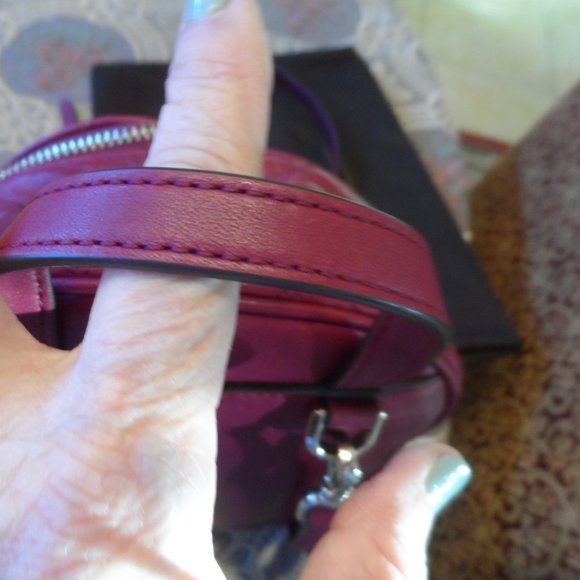New Kate Spade NY Burgundy Leather Quilted Mini Backpack main image 16